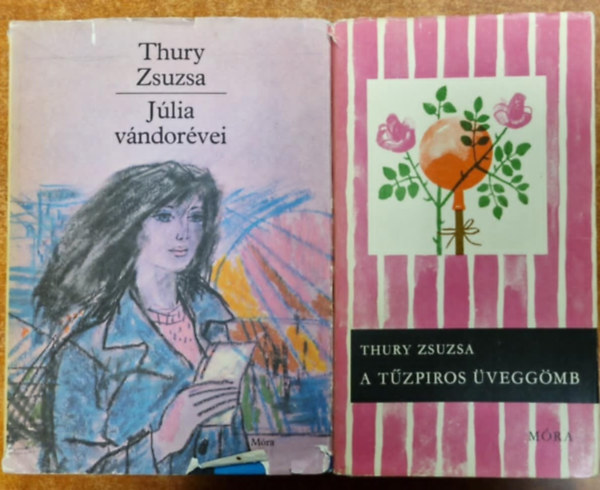 Thury Zsuzsa - 2 dbThury Zsuzsa knyv.:A tzpiros veggmb,Jlia vndorvei