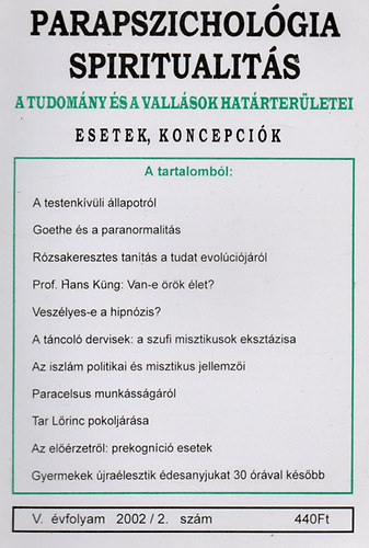 Parapszichol�gia-Spiritualit�s 2002/2.