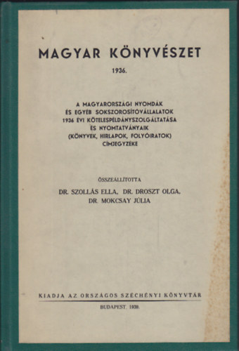 Magyar knyvszet 1936