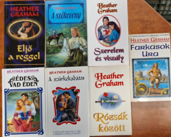 Heather Graham - 3db Heather Graham könyv: Farkasok ura /Édes vad éden / A szürkekabátos /Rózsák között/Szerelem és viszály/Eljő a reggel/A szökevény