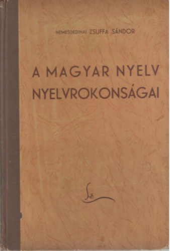 N. Zsuffa S�ndor - A magyar nyelv nyelvrokons�gai