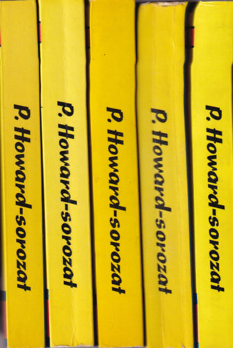 5 db P Howard k�tet: A sz�ke ciklon, Az ellopott fut�r, A l�thatatlan l�gi�, Csontbrig�d, Ezen egy �jszaka