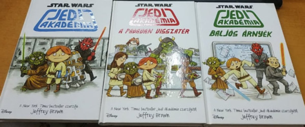 Jeffrey Brown - 3 db Star Wars: Jedi akadmia + A padavan visszatr + Baljs rnyk