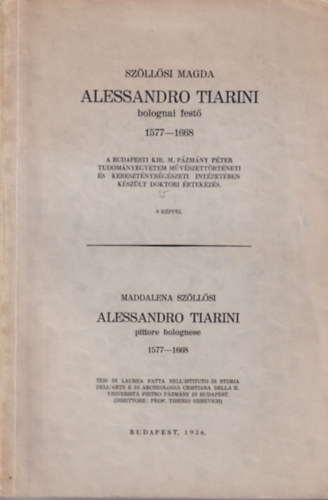 Sz�ll�si Magda - Alessandro Tiarini