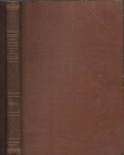 Dr. Trfy Gyula - Magyar Trvnytr- 1926. vi trvnycikkek (Corpus Juris Hungarici)