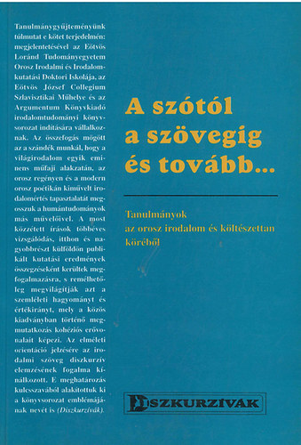 A szótól a szövegig és tovább...