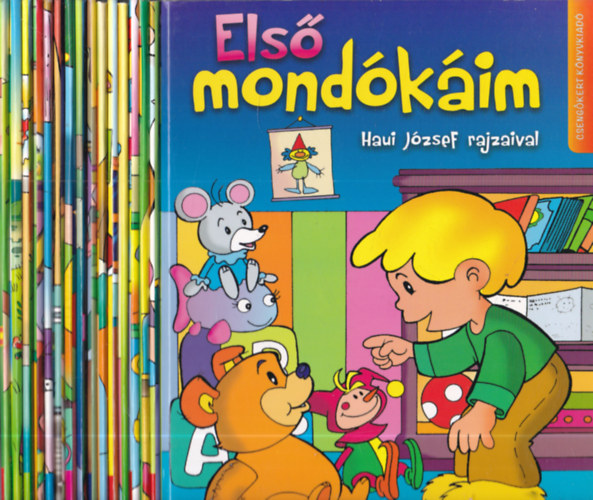 Szamosi Kitty (szerk.), Rang�n� Lovas �gnes, J�zsef Attila, M�ricz Zsigmond - 7 db kem�nylapos leporell�: Els� mond�k�im + Els� dalocsk�im + Az okos kecskegid�k + Jancsi �s Juliska + Altat� + Els� altat�im + Els� versik�im + A t�r�k �s a tehenek