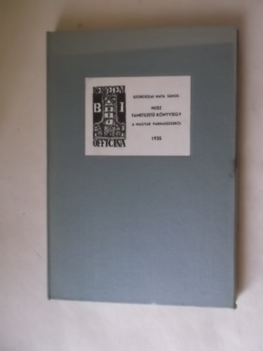 Szoboszlai Mata János - Husz fametszetű könyvjegy