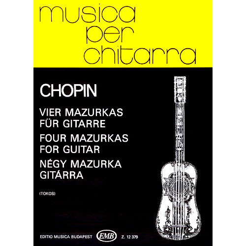 Frédéric Chopin - NÉGY MAZURKA GITÁRRA Z12379