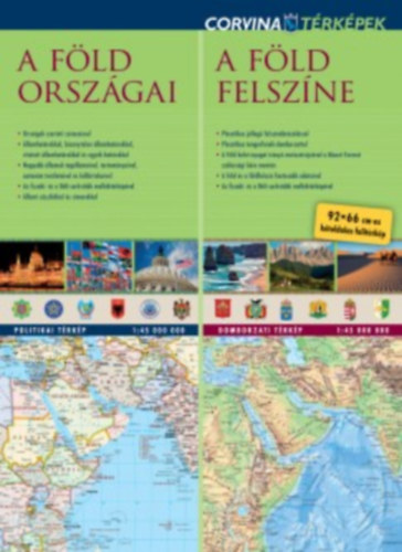 ismeretlen - Corvina térképek-A föld országai-A föld felszíne