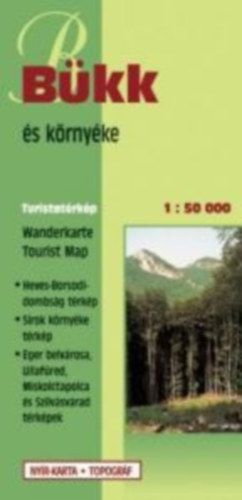 B�kk �s k�rny�ke turistat�rk�p 1 : 50 000