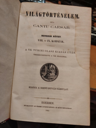 Cantu Caesar - Vilgtrtnelem 7. (VIII. s IX. korszak)