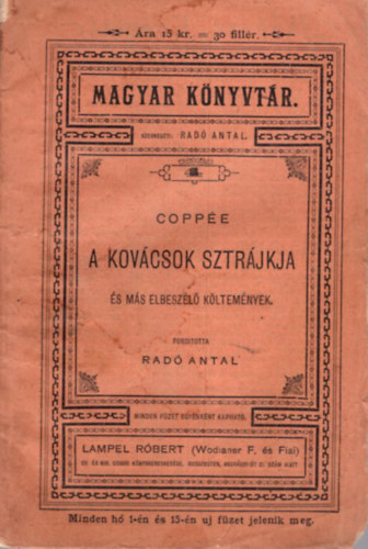Fran�ois Copp�e - A kov�csok sztr�jkja
