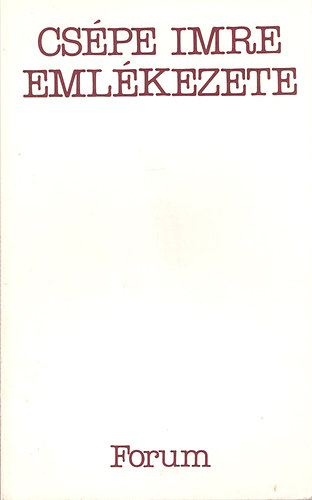 Cs�pe Imre eml�kezete