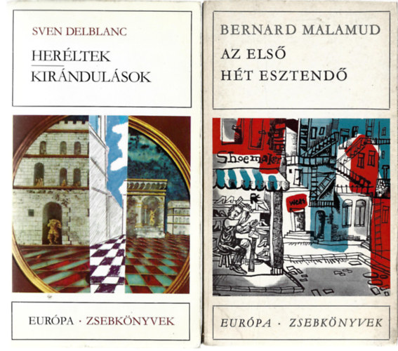 3 db Európa - Zsebkönyvek, Sven Delblanc: Heréltek - Kirándulások, Bernard Malamud: Az első hét esztendő, Solohov: Emberi sors