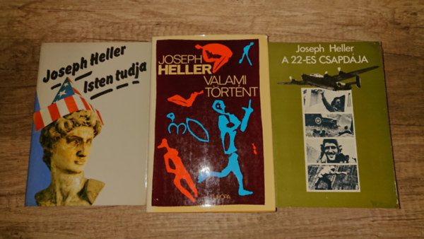 Joseph Heller - 3 k�nyv Joseph Hellert�l: Isten tudja, Valami t�rt�nt, A 22-es csapd�ja