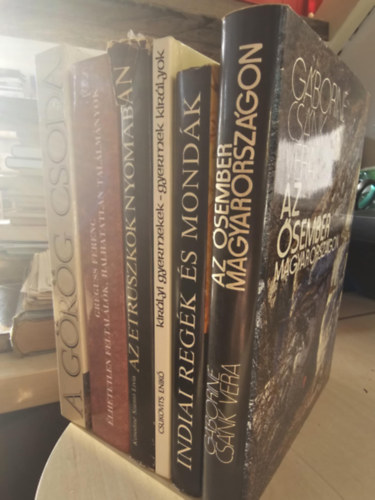 Kenedin� Sz�nt� L�via, Csukovits Enik�, G�borin� Cs�nk Vera Greguss Ferenc - 6db t�rt�nelmi ismeretterjeszt� k�tet, K�NYVMENT� AJ�NLAT: A g�r�g csoda+ �lhetetlen feltal�l�k, halhatatlan tal�lm�nyok+ Az etruszkok nyom�ban+ Kir�lyi gyermekek, Gyermek kir�lyok+ Az �sember Magyarorsz�gon+ Indiai reg�k �s mond