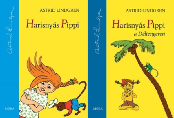 Astrid Lindgren - 2 db Harisny�s Pippi k�nyv: Harisny�s Pippi + Harisny�s Pippi a D�ltengeren