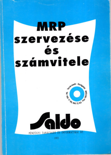 MRP szervezése és számvitele