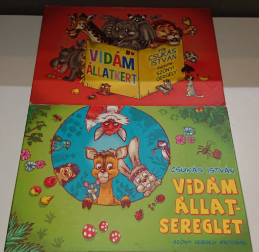 Csuks Istvn - 2 db Csuks Istvn leporell: Vidm llatkert, Vidm llatsereglet