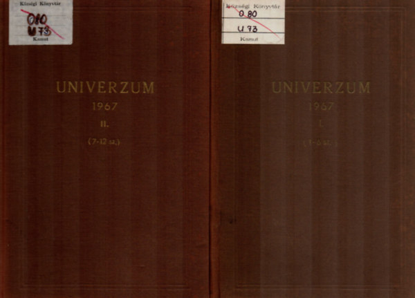 Surányi Éva (Szerk.) - Univerzum 1967/1-12. - Teljes évfolyam