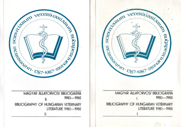 dr. Vetsi Ferenc  (szerk.) Bakonyi Ferencn (szerk.) - Magyar llatorvosi bibliogrfia 1980-1985 I-II.