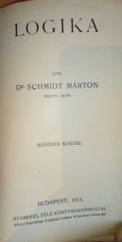 Dr. Schmidt Marton - Logika