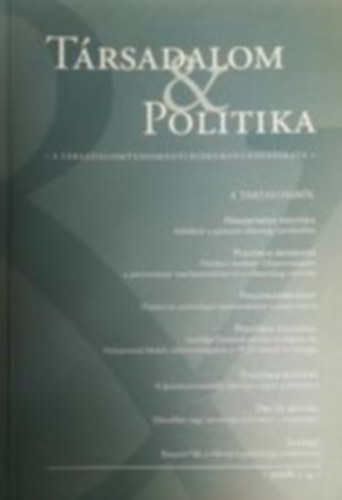 T�rsadalom �s politika 2006/ 3-4.