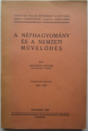 Gy�rffy Istv�n - A n�phagyom�ny �s a nemzeti m�vel�d�s