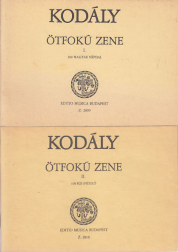 Kod�ly Zolt�n - �tfok� zene I-II. (100 magyar n�pdal + 100 kis indul�)