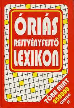 L�z�r Katalin-Mari�n Andor - �ri�s rejtv�nyfejt� lexikon