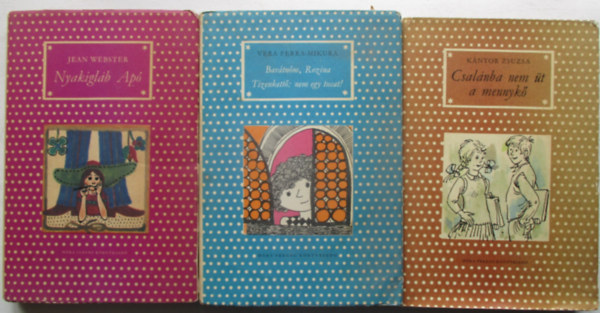3 db p�tty�s k�nyv ( Bar�tn�m, Rozina-Tizenkett�:nem egy tucat!, Csal�nba nem �t a mennyk�, Nyakigl�b ap�)
