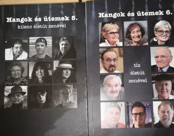 Vass Norbert  (szerk.) - 2db m a Hangok s temek sorozatbl - Hangok s temek 5.-Kilenc lett zenvel, Hangok s temek 6.-Tz lett zenvel