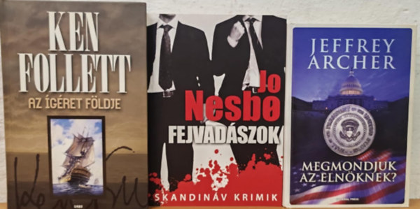 Jo Nesbo, Jeffrey Archer Ken Follett - Szrakoztat irodalmi knyvcsomag
