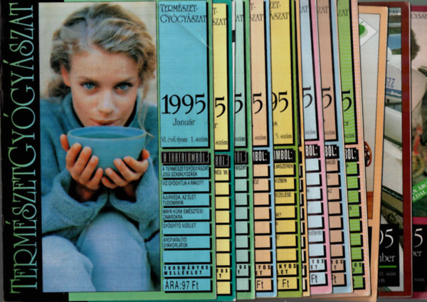 dr Görgei Katalin - Természetgyógyász magazin 1995/1-12. (teljes évfolyam számonként.)