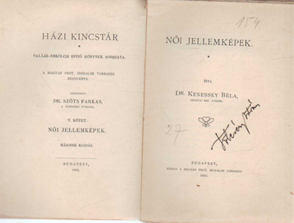 Dr. Kenessey B�la - N�i jellemk�pek