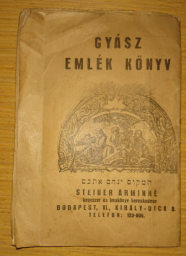 Gyász emlék könyv - Steiner Árminné