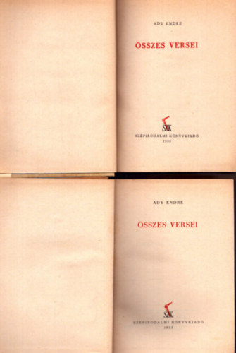 Ady Endre - Ady Endre �sszes versei I-II.