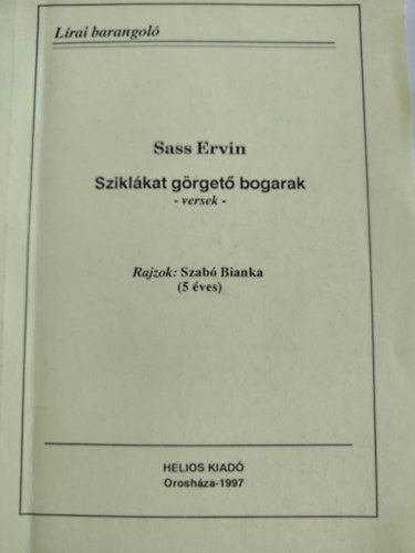 Sass Ervin - Szikl�kat g�rget� bogarak