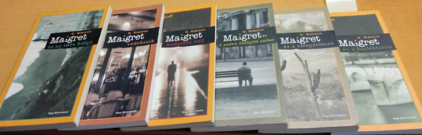 Georges Simenon - 6 db Maigret krimi: s a hajlktalan; s a vizsglbr; s az ids hlgy; s a padon ldgl ember; kudarcot vall; vdekezik