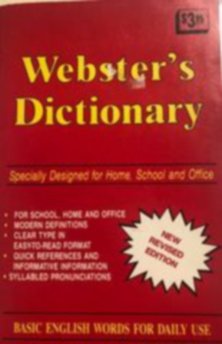 John Gage Allee - Webster's Dictionary - Specially designed for Home, School & Office