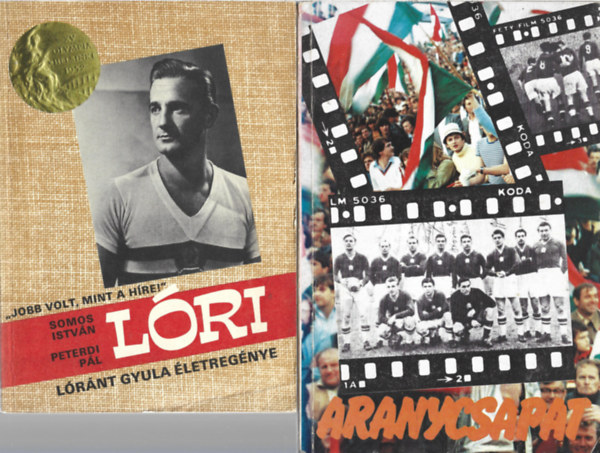2 db k�nyv, Somos Istv�n - Peterdi P�l: L�ri, Sur�nyi Andr�s: Aranycsapat