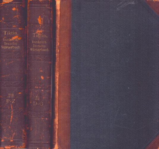 Dr. H. Tiktin - Rumanisch-Deutsches W�rterbuch - Dictionar Roman-German (1903)