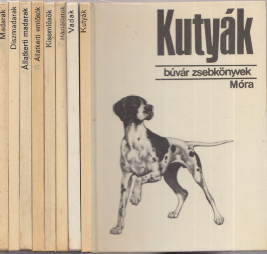 8 db. k�tet a b�v�r zsebk�nyvek sorozatb�l (�llatvil�g t�m�ban)