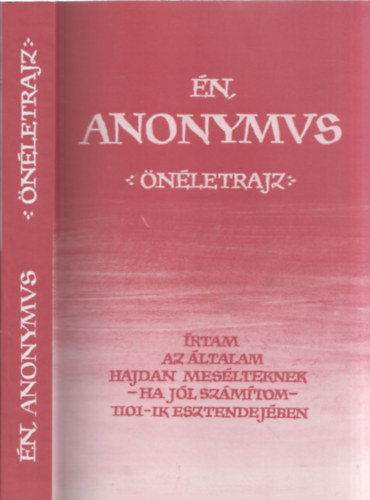 Prof. Dr. Vajay Szabolcs - n, Anonymus (nletrajz)