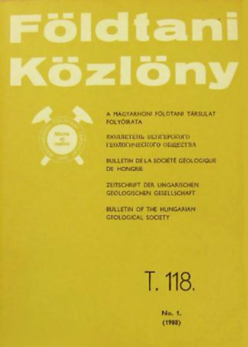 Hmor Gza  (felels szerk.) - Fldtani Kzlny T. 118. - No. 3. (1988)