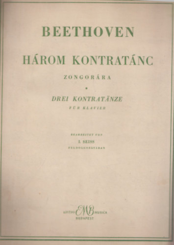 Beethoven - Három kontratánc zongorára
