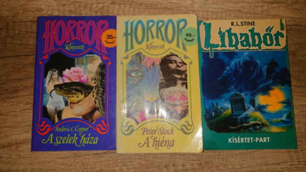 Peter Stock, R. L. Stine Andrew C. Copper - 3 horrorf�zet: A szelek h�za, A hi�na, Libab�r