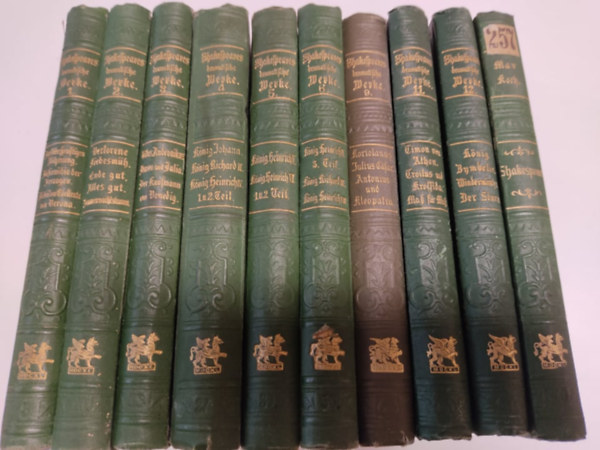 Shakespeares dramatische Werke (10 kötet, töredékes)