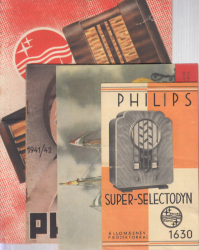 4 db. Philips r�di� prospektus